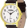 Слава Слава Традиция 1039871/300-GL20  1039871/300-GL20 кварцевые мужские часы  белый циферблат, браслет кожаный — вид спереди